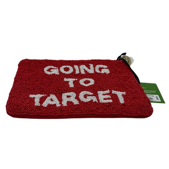 Kate Spade New York x Target Red White Going To Target Beaded Clutch Limited NEW - Picture 10 of 10